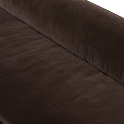 Harlin Updated Traditional Surrey Cocoa Velvet Sofa - 96"|
