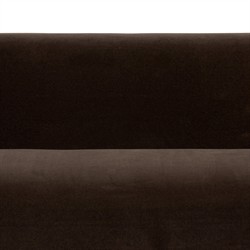 Sabina Modern  Surrey Cocoa Brown Velvet Sofa - 87"|