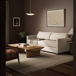 Wil Modern Classic Crypton Nomad Snow Sleeper Sofa - Full|