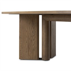 Jonathan Rustic Lodge Light Oak Rectangular Dining Table - 84"|