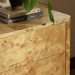 Mullins Modern Classic Natural Burl Double Dresser|