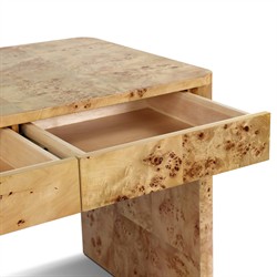 Mullins Modern Classic Natural Burl Desk|