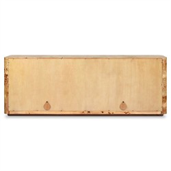 Mullins Modern Classic Natural Burl Media Console - 78"|