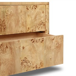 Mullins Modern Classic Natural Burl Nightstand|