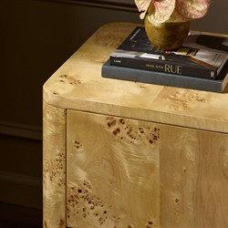 Mullins Modern Classic Natural Burl Nightstand|