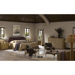 Mullins Modern Classic Natural Burl Nightstand|