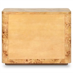 Mullins Modern Classic Natural Burl Nightstand|