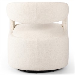 Alexander Modern Classic Omari Natural Performance Swivel Barrel Chair|