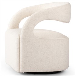 Alexander Modern Classic Omari Natural Performance Swivel Barrel Chair|