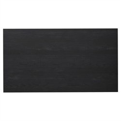 Emilie Modern Classic Black Wash Mango Wood Rectangular Dining Table - 72"|