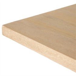 Emilie Coastal Beach Natural Mango Wood Rectangular Dining Table - 72"|