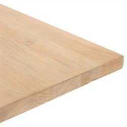 Emilie Coastal Beach Natural Mango Wood Rectangular Dining Table - 72"|