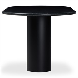 Gary Modern Classic Black Marble Oval Dining Table - 78''|