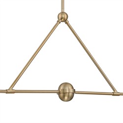 Isaiah Updated Traditional White Steel Shade 2 Light Linear Chandelier|