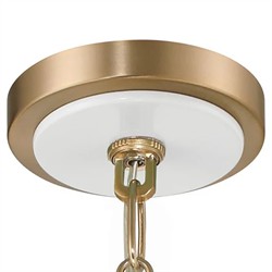 Isaiah Updated Traditional White Steel Shade 1 Light Mini Pendant|