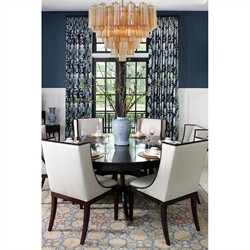 Corin Updated Traditional Amber Glass 12 Light Chandelier|