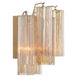 Corin Updated Traditional Amber Glass Sconce - Small|