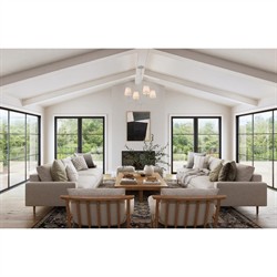 Liora Updated Traditional White Silk Shade Matte White Chandelier|