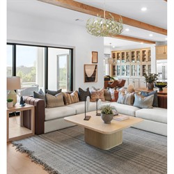 Liora Updated Traditional Champagne Green Leaf Steel 6 Light Chandelier|