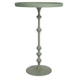 Seth Modern Classic Green Aluminum Round End Table|