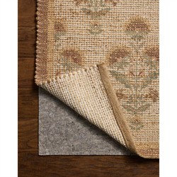 Sophia Updated Traditional Beige Jute Vintage Floral Patterned Rug - 3'6"x5'6"|