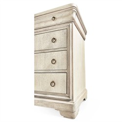 Delphina French Country Bleached Walnut Bachelor Chest|