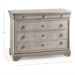 Delphina French Country Bleached Walnut Bachelor Chest|