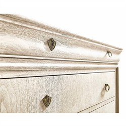 Delphina French Country Bleached Walnut Bachelor Chest|