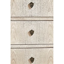 Delphina French Country Bleached Walnut Bachelor Chest|
