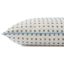 Thatcher Sky Blue Embroidered Throw Pillow - 22x22|