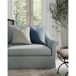 Thatcher Sky Blue Embroidered Throw Pillow - 22x22|