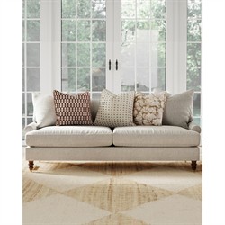 Reese Scallop Embroidered Throw Pillow - 22x22|