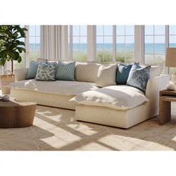 Reese Marine Blue Embroidered Throw Pillow - 22x22|