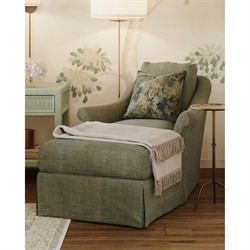 Valeria Verdant Tapestry Printed Velvet Throw Pillow - 22x22|