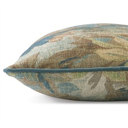 Valeria Verdant Tapestry Printed Velvet Lumbar Pillow - 15x23|