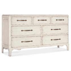 Asher French Country Cream Oak Double Dresser|