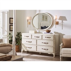 Asher French Country Cream Oak Double Dresser|