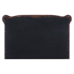 Steph Updated Traditional Aged Black Wood Nightstand|