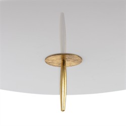 Clove Updated Traditional White Linen Drum Shade Pendant - Small|