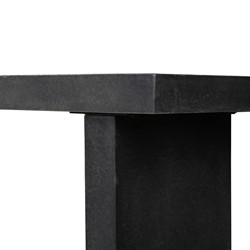 Huesca Modern Classic Grey Textured Concrete Rectangular Outdoor Console Table|