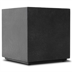 Huesca Modern Classic Grey Textured Concrete Rectangular Outdoor Block End Table|
