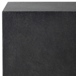 Huesca Modern Classic Grey Textured Concrete Rectangular Outdoor Block End Table|