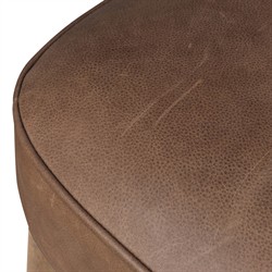 Andy Modern Classic Brown Leather Wood Dining Chair|