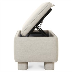 Sophie Modern Classic Light Grey Storage Bench|