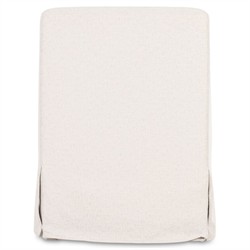 Elaine Modern Classic Beige Slipcovered Dining Arm Chair|