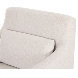 Elaine Modern Classic Beige Slipcovered Dining Arm Chair|