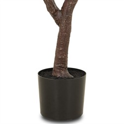 Elara Updated Traditional Green Faux Fiddle Leaf Potted Tree - 7'|