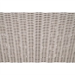 Lucile Coastal Beach Cream Cushion Woven Wicker Washed Teak Outdoor Arm Chair|