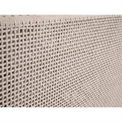 Alaina Coastal Beach Beige Woven Rope Aluminum Outdoor Swivel Rocker Arm Chair|