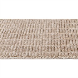 Ayla Modern Classic Brown Wool Textured Solid Rug - 5'x8'|